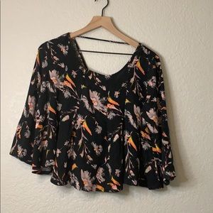 Floral Print Crop Top